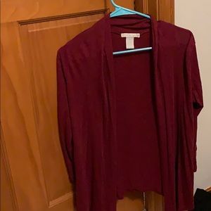 Maroon cardigan